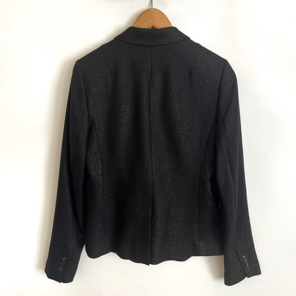 Banana Republic Womens Blazer Jacket Black Size 8 - Picture 2 of 7